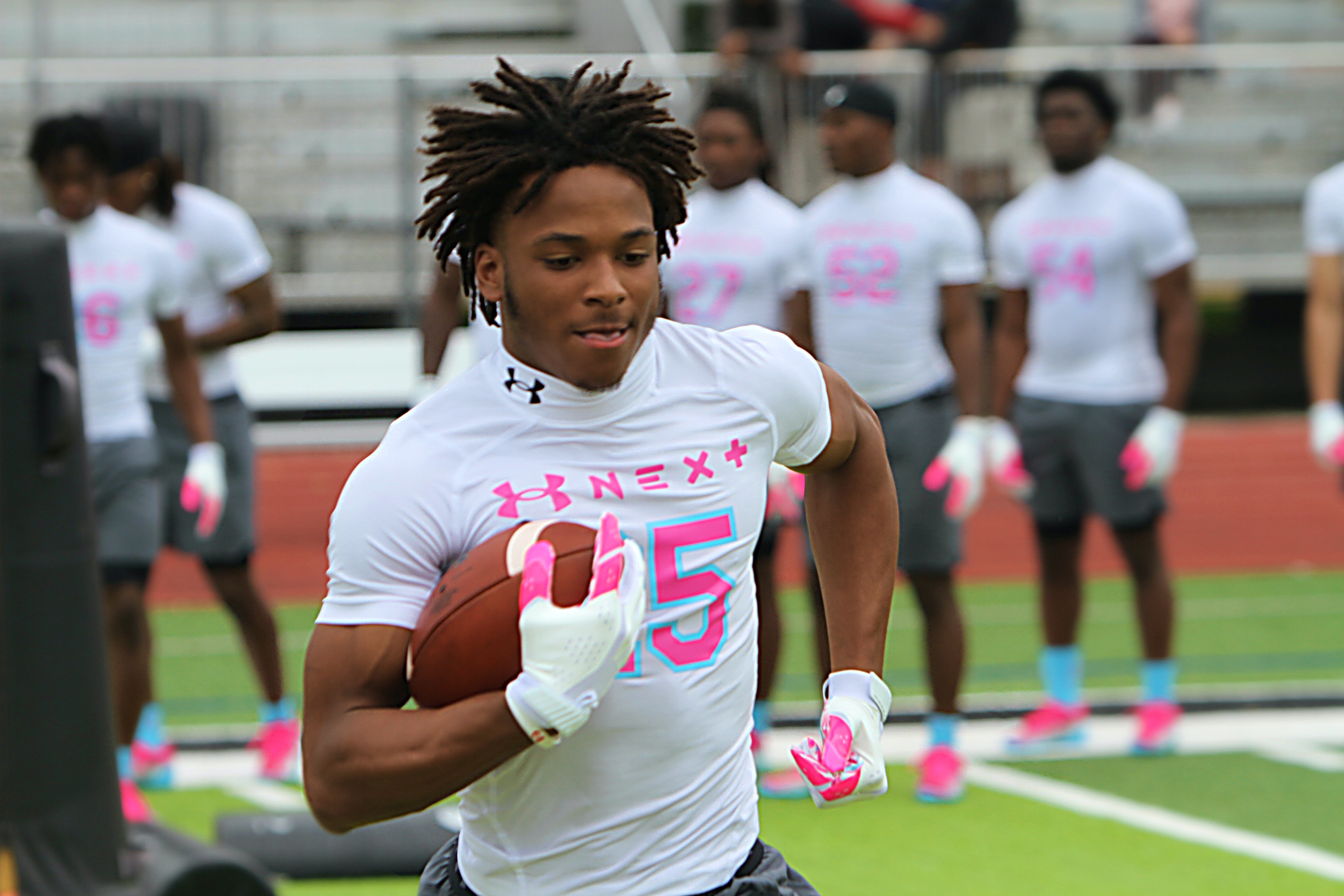 Tavares 2027 running back Tamauri Collins at the Under Armour...