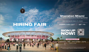 Inter Miami CF to Host Hiring Fair at Sheraton Miami Airport Hotel & Executive Meeting Center on February 21