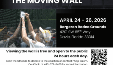 THE VIETNAM VETERANS MEMORIAL “THE MOVING WALL” COMES TO DAVIE