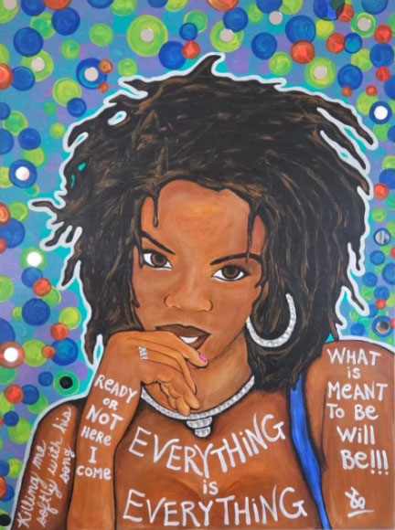 "Everything" by History Fort Lauderdale artist-in-residence Constance Ivana is on view in the "Shifting Perspectives" exhibit through Feb. 28. (Constance Ivana/Courtesy)
