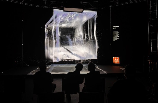 "A Walled City," an interactive AI installation from Dr. Weidi Zhang and Dr. Rodger Luo, can be found at the MAD Arts art and technology museum in Dania Beach during IGNITE Broward. (IGNITE Broward / Courtesy)
