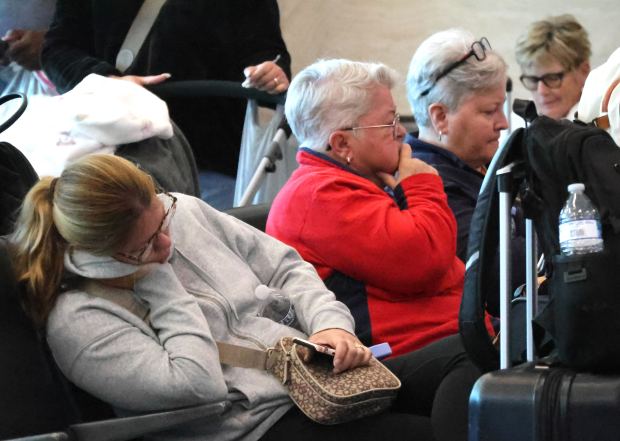 Long lines and delays at Fort Lauderdale-Hollywood International Airport on Monday, Feb. 23, 2026. (Joe Cavaretta/South Florida Sun Sentinel)