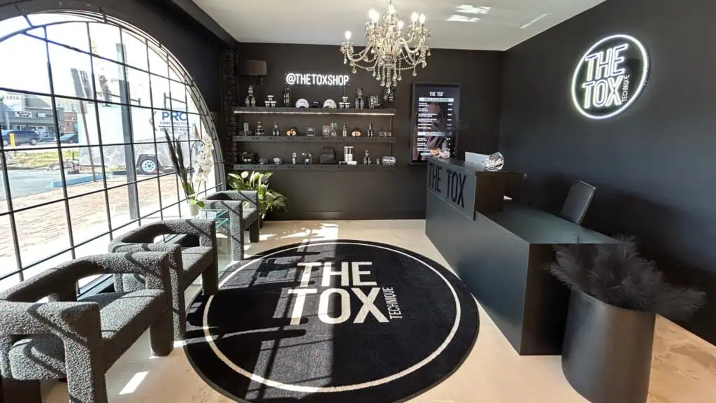 The interior of a wellness studio