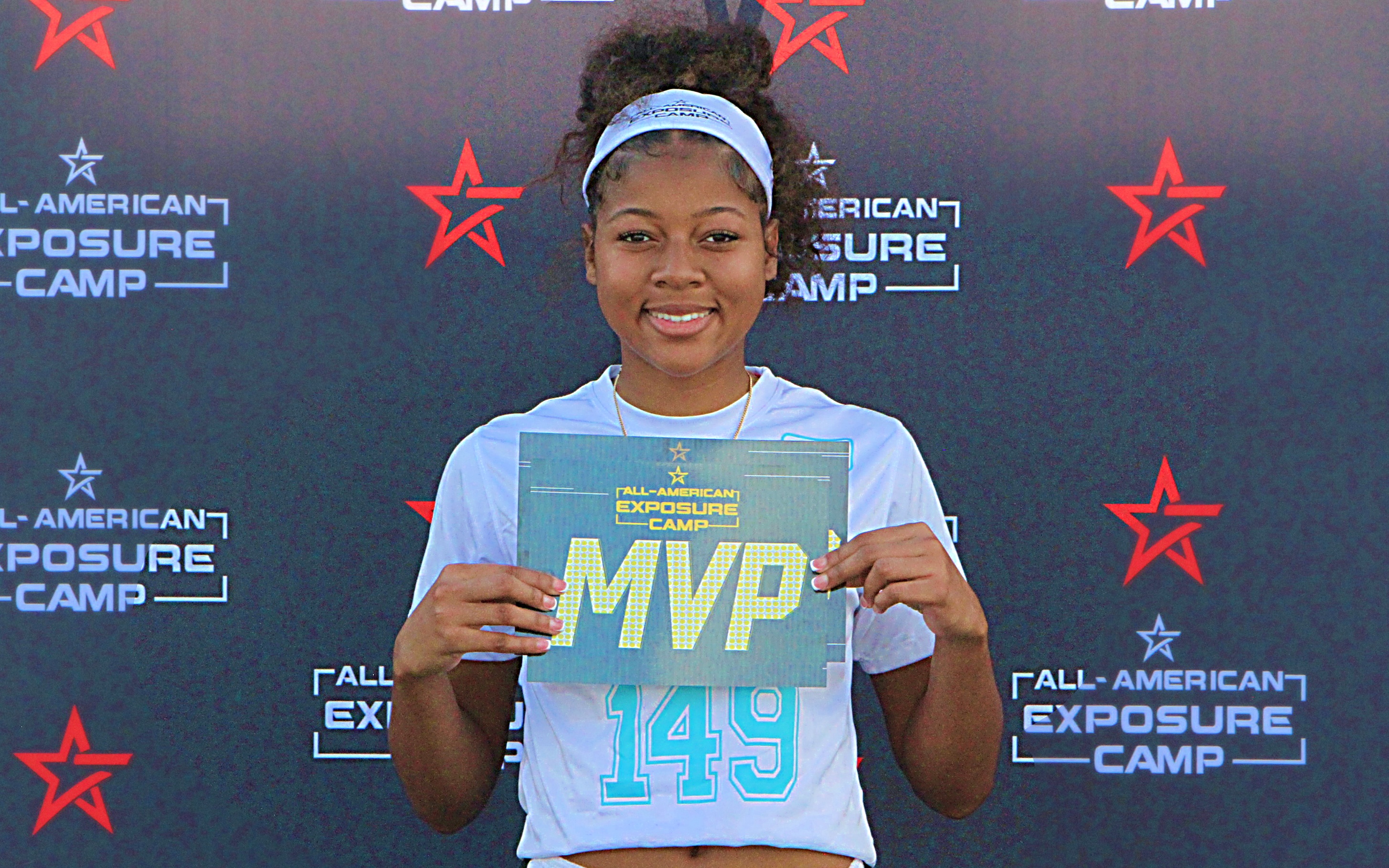 Sanford Seminole senior Tierra Lewis at the Girls Flag Football...