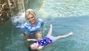 toddler swimming