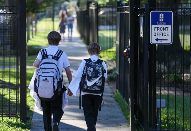 The majority of the schools that receive vouchers in Florida are Christian, including St. James Cathedral School in Orlando (Rich Pope/Orlando Sentinel).