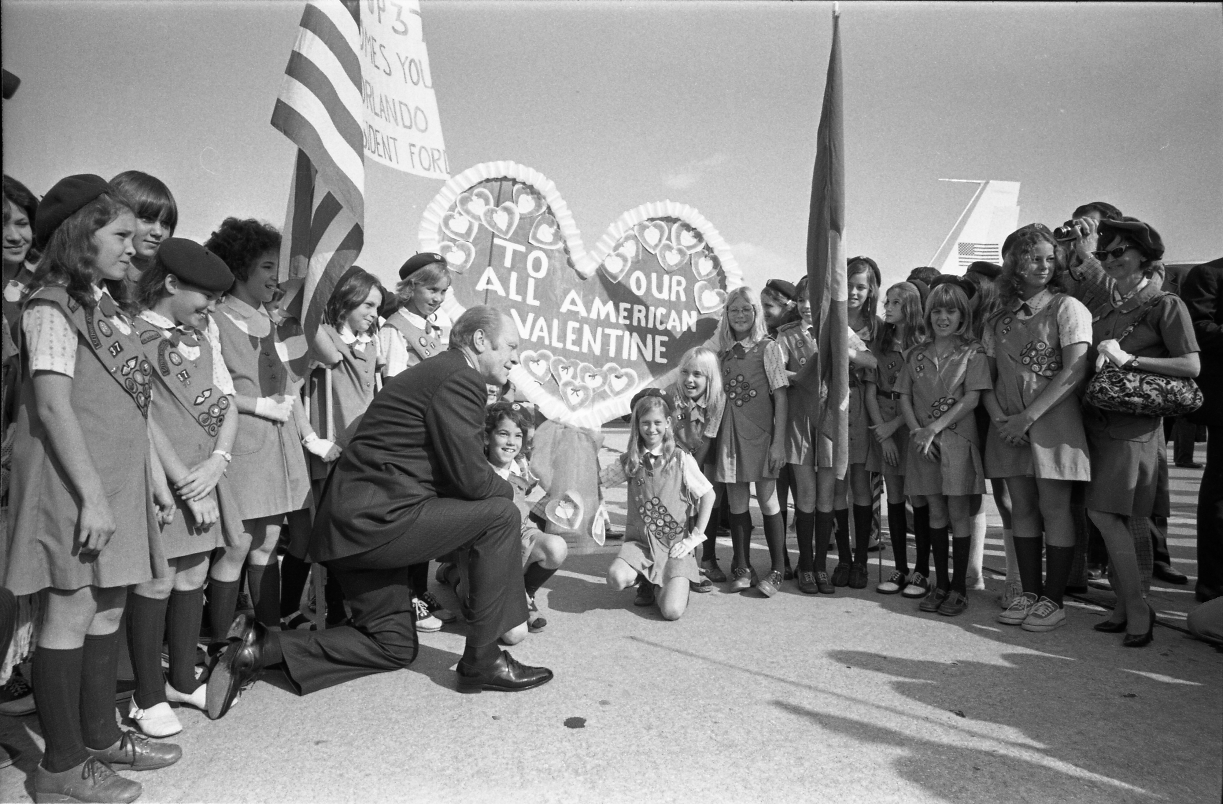 During a campaign trip to Orlando, President Gerald R. Ford...