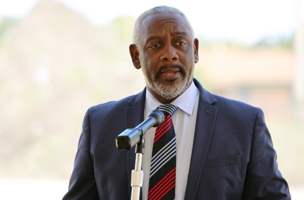 Orange County Mayor Jerry L. Demings speaks during the groundbreaking ceremony for Ivey Flats, a 137-unit affordable apartment community, on Tuesday, Sept. 23, 2025. (Ricardo Ramirez Buxeda/Orlando Sentinel)