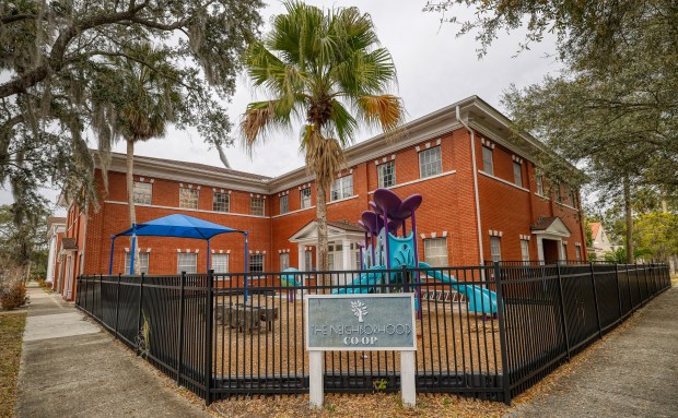 The Neighborhood Co-Op, which is home to the Mental Health Association of Central Florida Outlook Clinic in Sanford, on Wednesday, February 11, 2026. The clinic offers free mental health counseling and other services to uninsured or underinsured families who make 300% or less of the Federal Poverty Level. (Ricardo Ramirez Buxeda/ Orlando Sentinel)