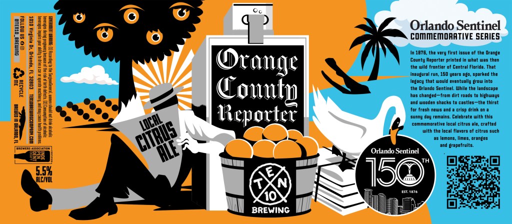 Orlando Sentinel, Ten 10 Brewing launch 150th anniversary beers