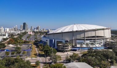 Tropicana Field currently sits at the center of the 86-acres of the Historic Gas Plant District (Courtesy: City of St. Petersburg).