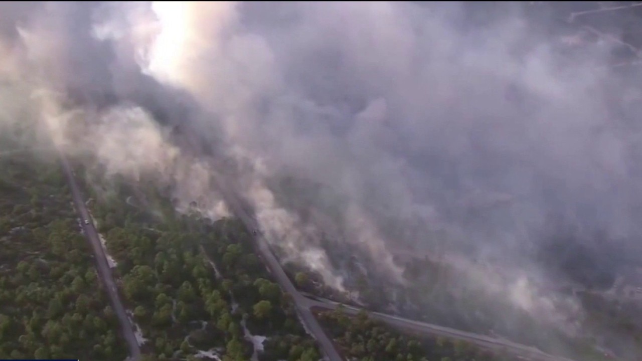 Wildfire dangers during dry season