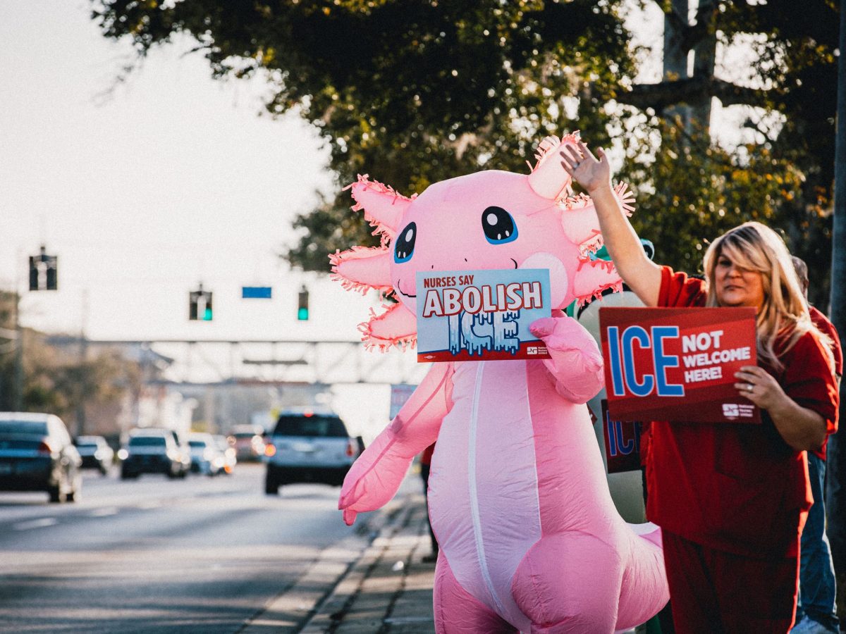 Union nurses protest ICE in Largo [Photos]