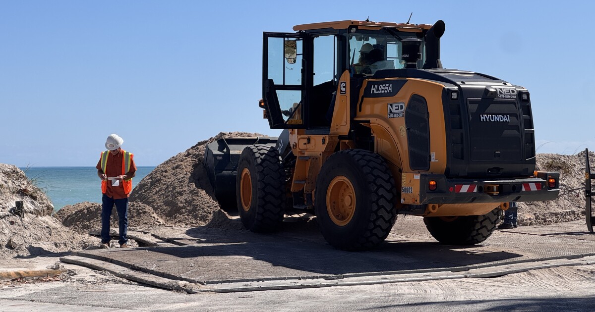 'We're going to have to dump sand every day': City combats beach erosion