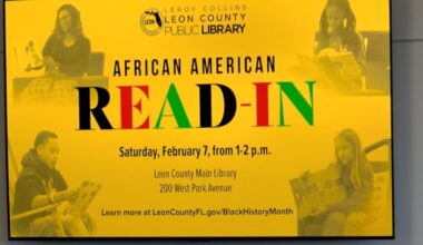 Leon County Library promotes literacy with Annual African American Read-In