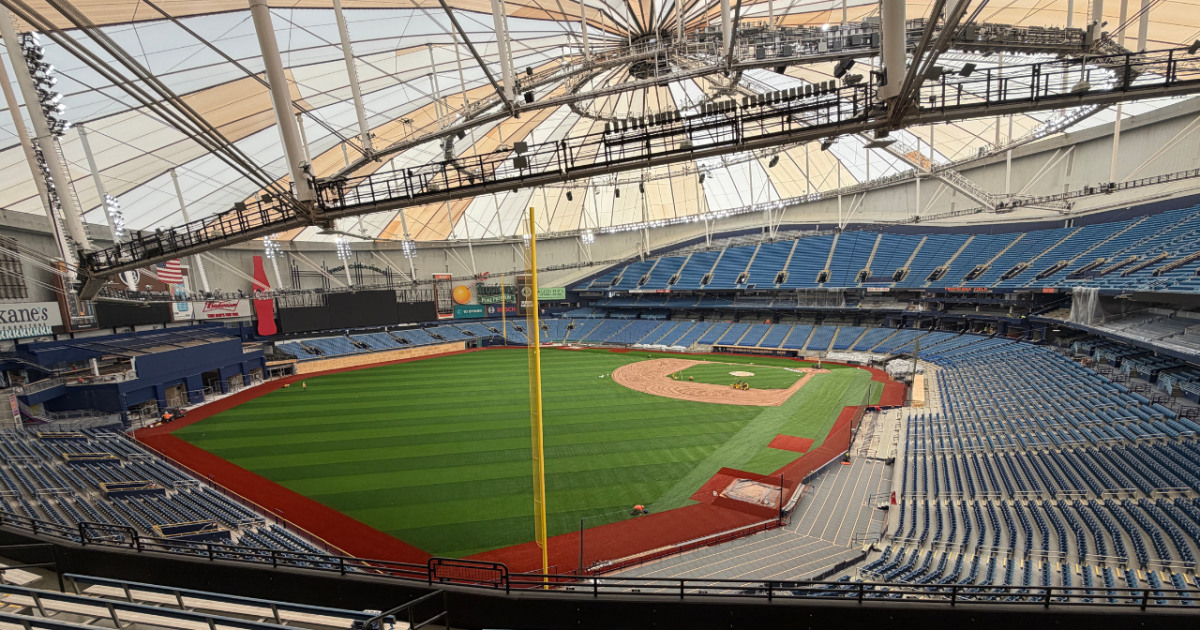 Tropicana Field renovations 'on time' as Opening Day approaches