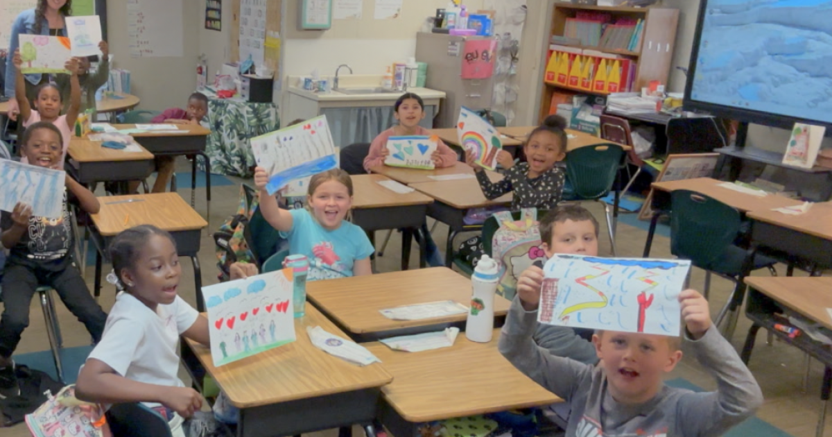 Woodville second graders get creative with weather