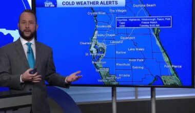 Arctic front brings coldest temperatures of the season to Tampa Bay