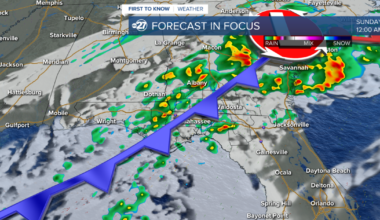 Stormy Saturday night ahead