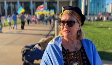 St. Petersburg rally marks 4 years since Russian attack on Ukraine
