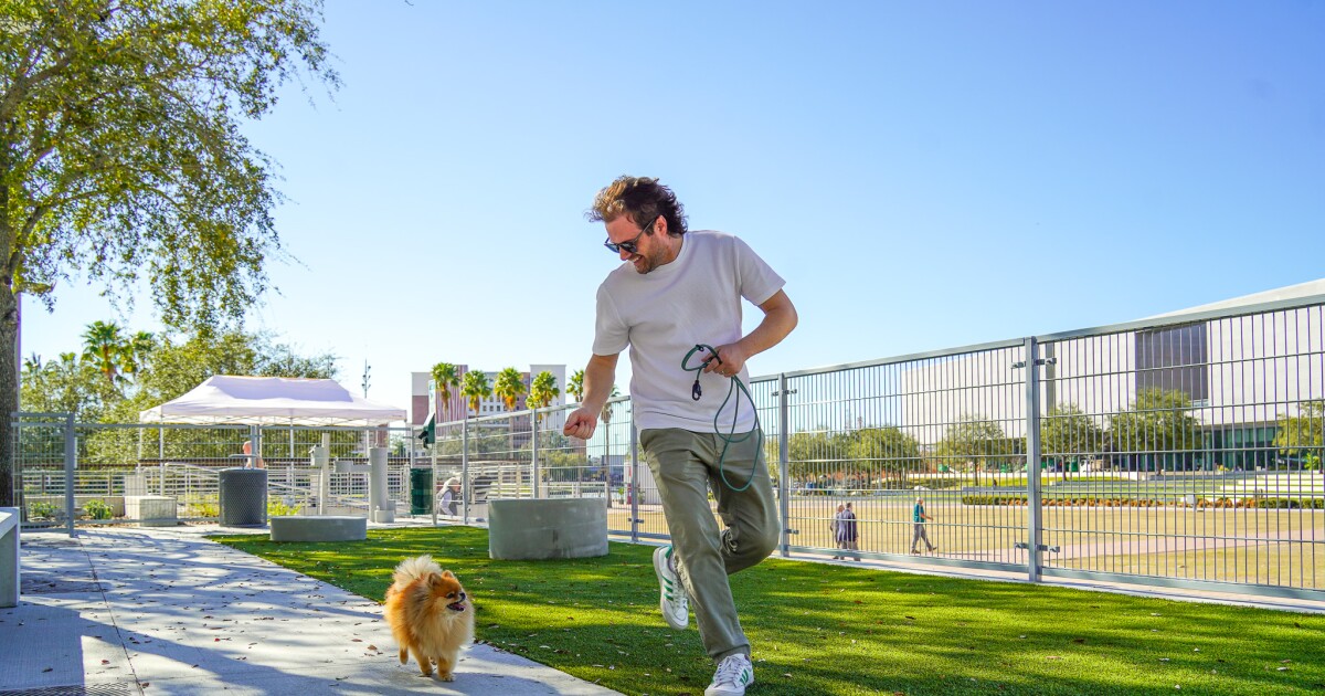 New dog parks open at Tampa's Curtis Hixon Waterfront Park