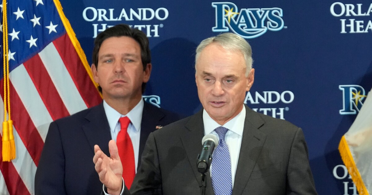 DeSantis, Manfred throw support for a Rays stadium in Tampa