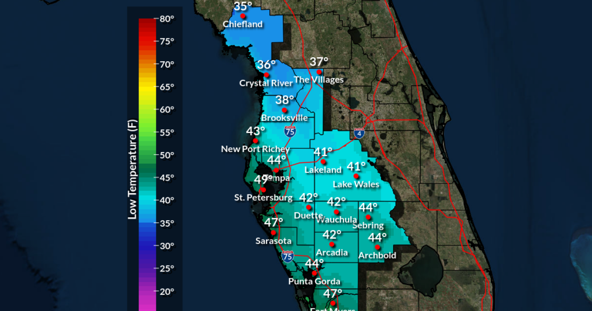 Cold weather shelters opening across greater Tampa Bay