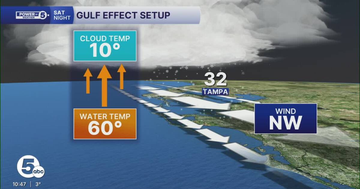 Florida could see rare Gulf-effect snow this weekend