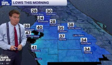 Frost advisory issued Tuesday night before warmup hits Tampa Bay