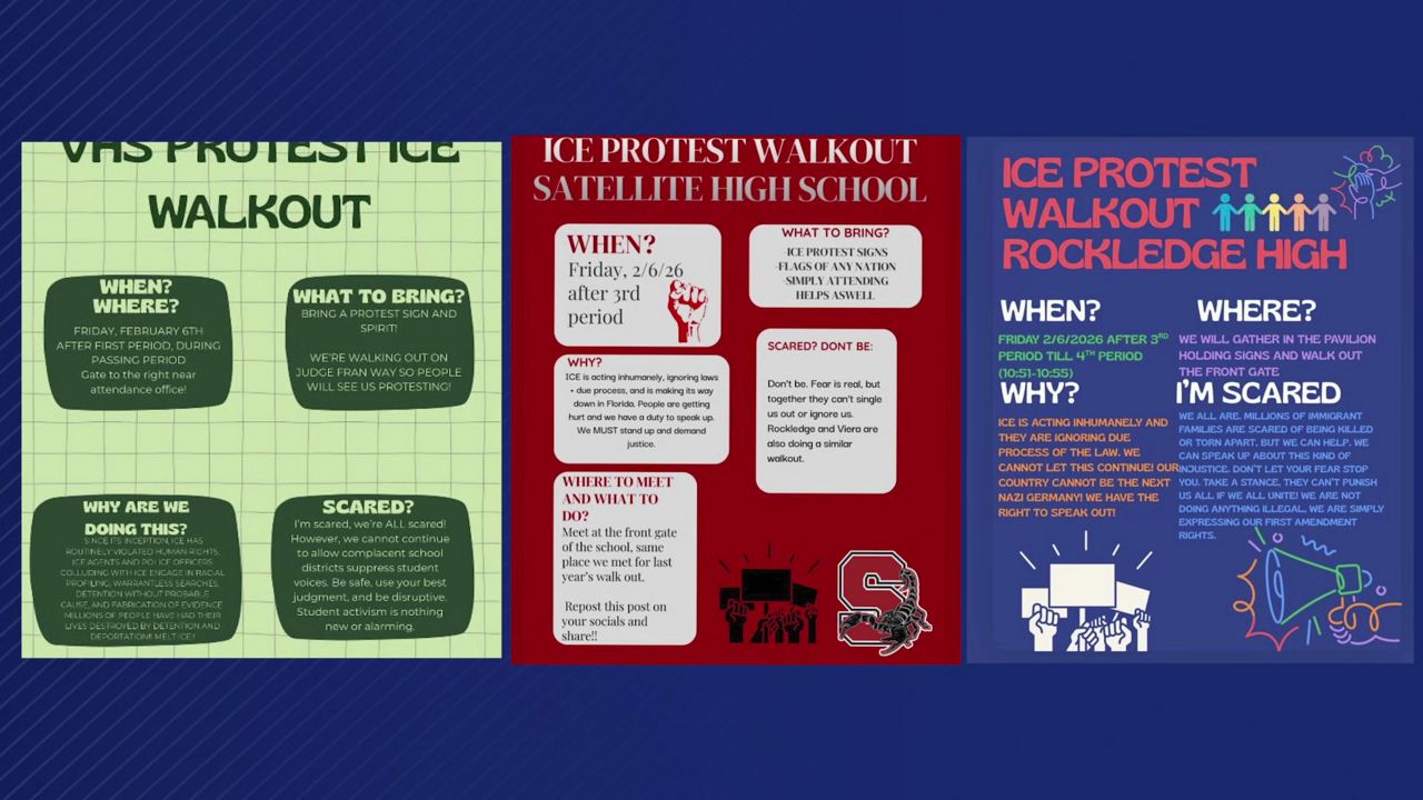 Several fliers have made rounds on social media promoting a walkout protest across the Brevard County school district.