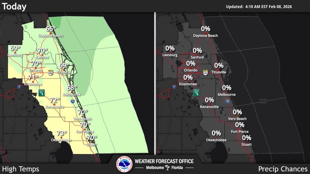 Central Florida in store for warming trend beginning Sunday – Orlando Sentinel