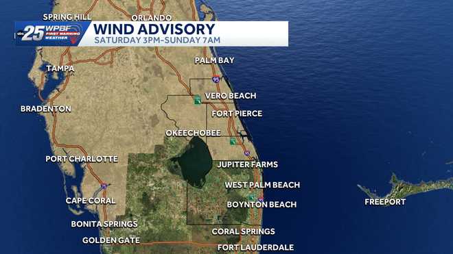 wind advisory this weekend in south florida