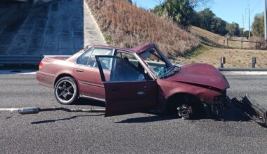 Florida man dies after car falls off overpass onto Interstate-75, troopers say