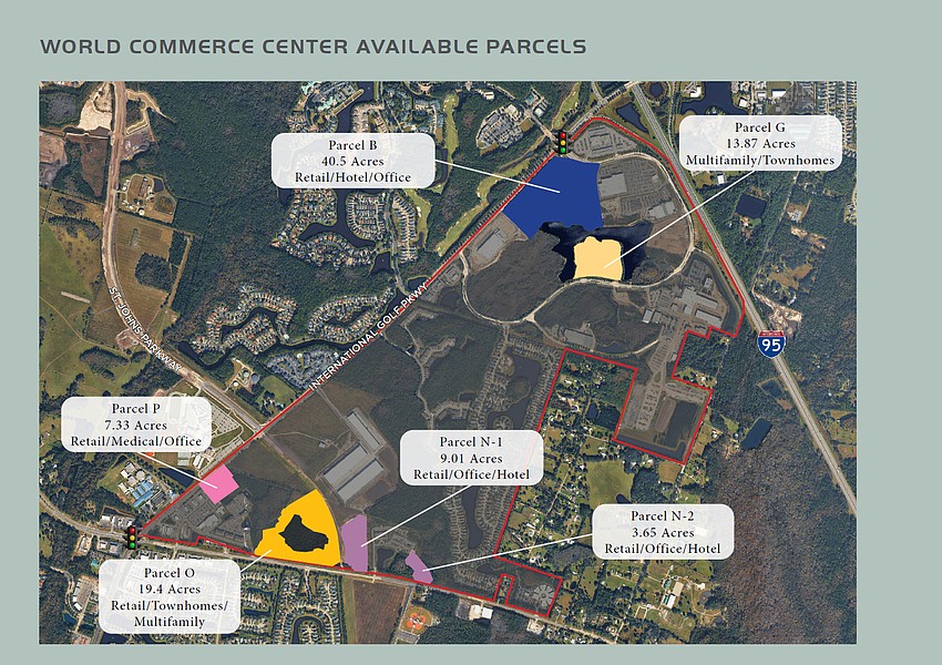 Stiles Retail Group acquired more than 93 developable acres across six parcels at World Commerce Center in St. Johns County.