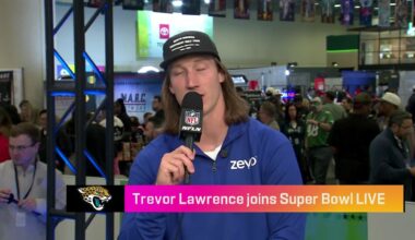 Trevor Lawrence Joins 'Super Bowl Live' Talks About His Journey With Jags