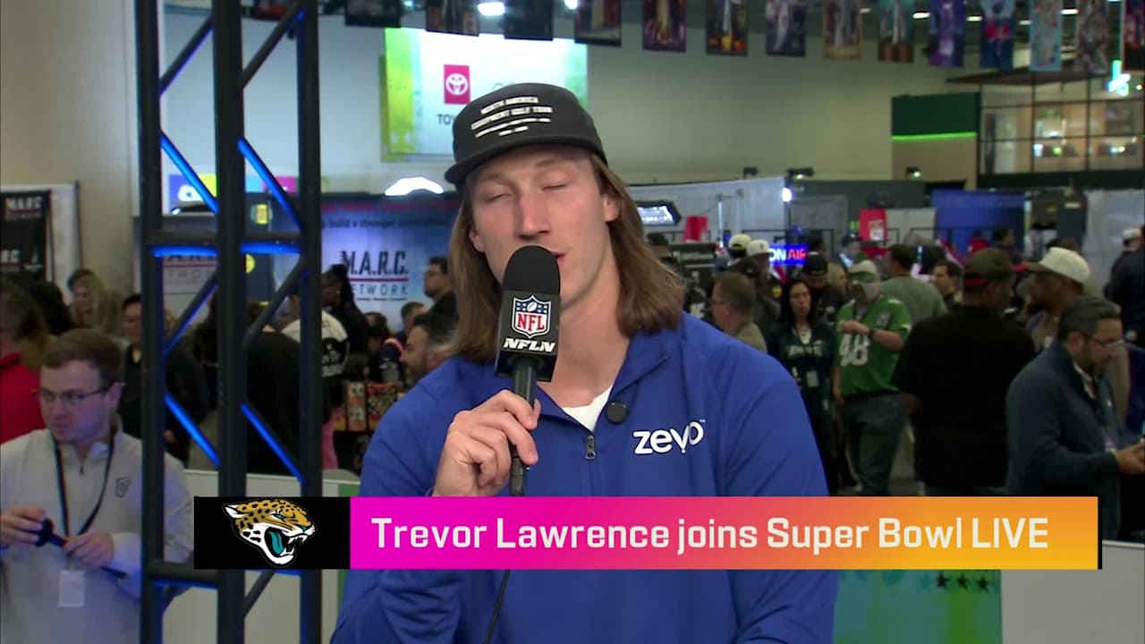 Trevor Lawrence Joins 'Super Bowl Live' Talks About His Journey With Jags