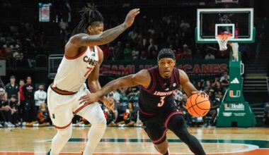Louisville Holds Off Miami in Regular Season Finale