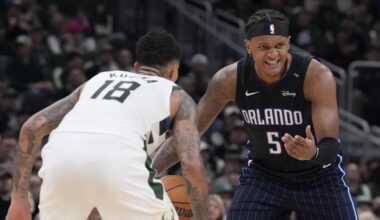 The Orlando Magic try to cement their win streak and their place in the Eastern Conference as they take on the injury-depleted Milwaukee Bucks on the road.