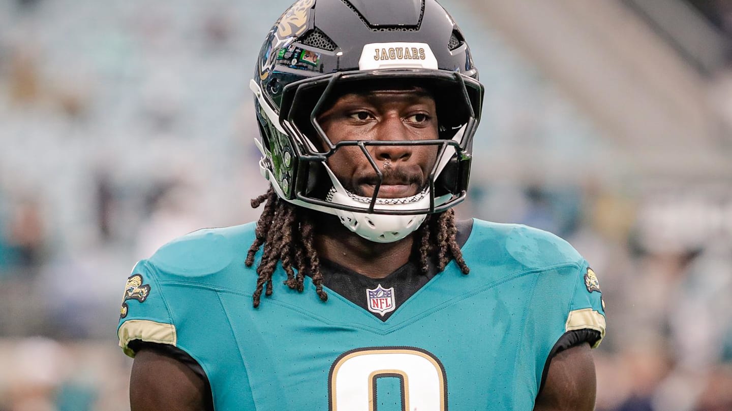 Dec 7, 2025; Jacksonville, Florida, USA;Jacksonville Jaguars linebacker Devin Lloyd (0) stands on the field during pregame warmups against the Indianapolis Colts at EverBank Stadium.