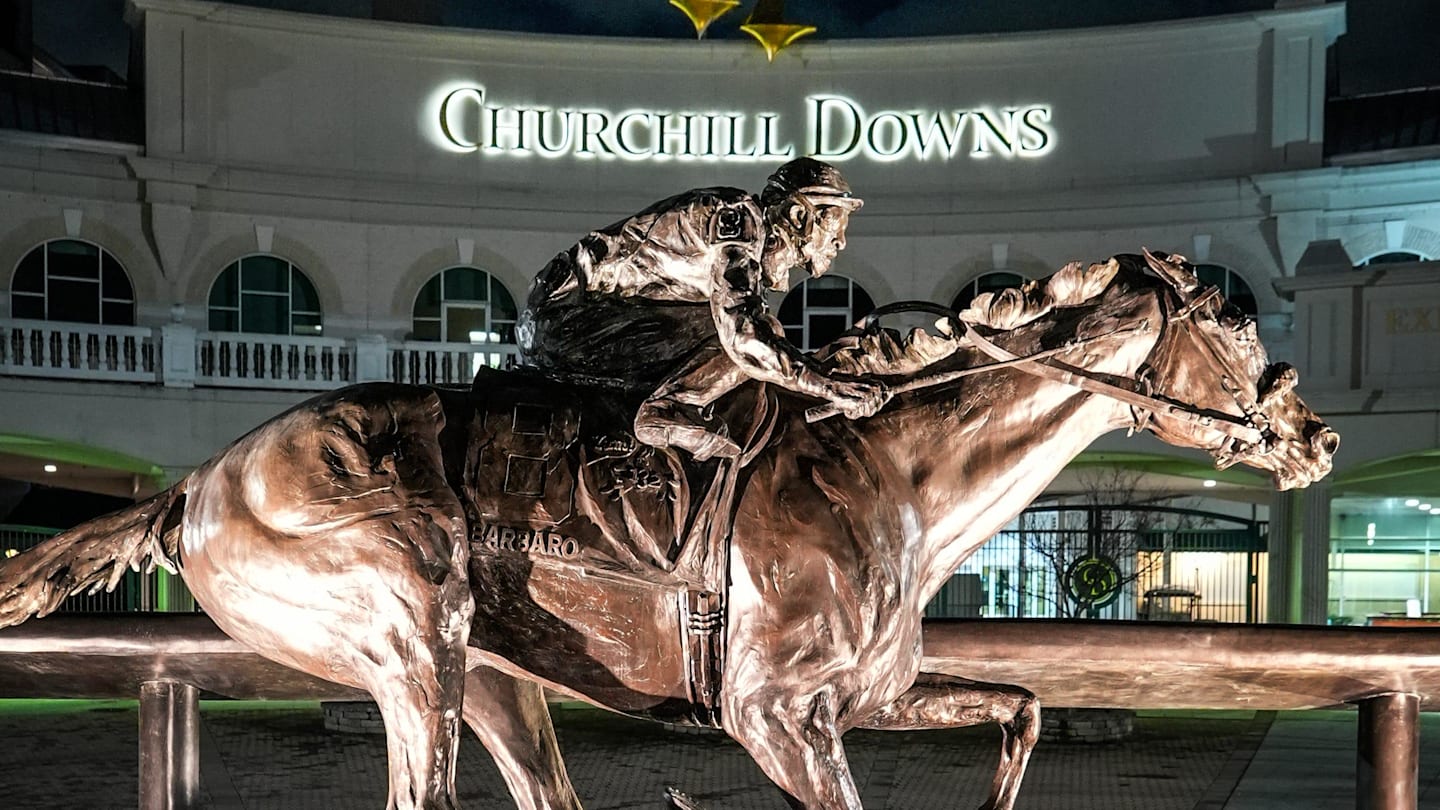 Barbara statue at Churchill Downs. March 3, 2026