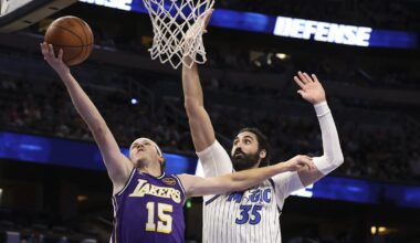 Goga Bitadze made an impact in the Orlando Magic's loss to the Los Angeles Lakers. But an incident involving Luka Doncic highlighted why Bitadze is in and out of the Magic's rotation.