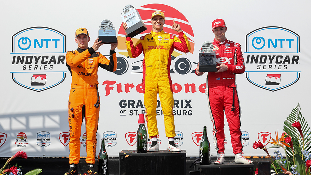 Christian Lundgaard Alex Palou Scott McLaughlin