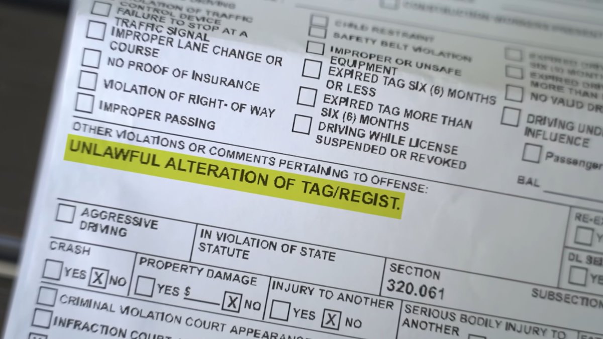 Florida lawmaker seeks to amend law penalizing drivers for license plate frames – NBC 6 South Florida