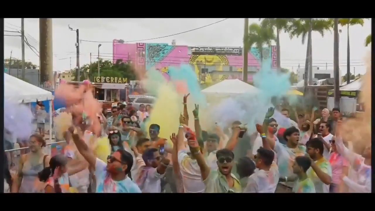 Celebrate the Hindu festival of colors with Indian eats and vibrant vibes at Holi Miami Festival - WSVN 7News | Miami News, Weather, Sports