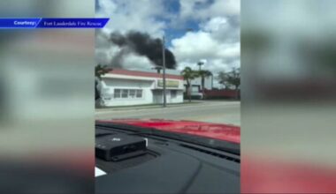 Fire crews extinguish blaze that ignited at scrap metal yard in Fort Lauderdale - WSVN 7News | Miami News, Weather, Sports