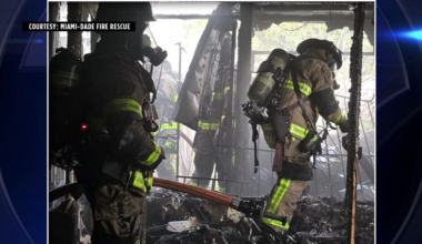 Crews extinguish patio fire that spread into Opa-locka home; no injuries reported - WSVN 7News | Miami News, Weather, Sports