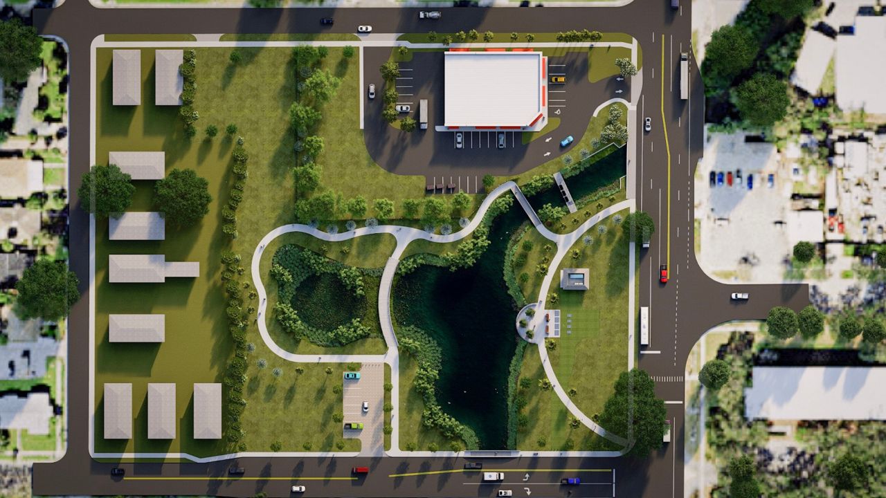 Rendering of new pump station (City of St. Petersburg)