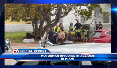 MDSO motorman stable after crash in Miami; civilian hospitalized - WSVN 7News | Miami News, Weather, Sports
