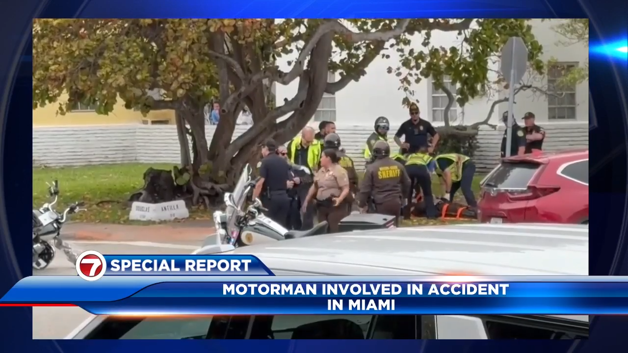 MDSO motorman stable after crash in Miami; civilian hospitalized - WSVN 7News | Miami News, Weather, Sports