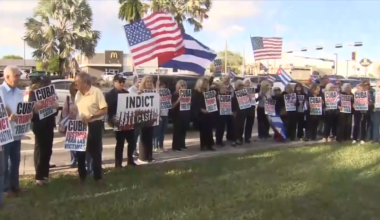 Dozens protest across Miami against Cuban regime, hope for change amid US, Cuba talks - WSVN 7News | Miami News, Weather, Sports